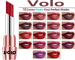 Volo Perfect Creamy with Matte Lipsticks Combo, No more dry lips(Dark Peach, Red, Tomato Red, Maroon)-thumb2