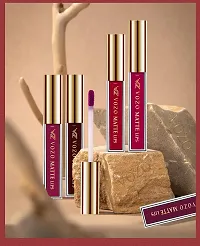 VOZO Seductive Matte Liquid Lipstick - Transfer-Proof  Kissable (Dark Magenta, Maroon, Red, Passion Pink) 16ml-thumb1