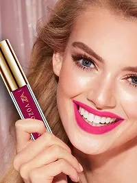 VOZO Vibrant Matte Liquid Lipstick - Long-Lasting  Smudge-Proof (Wine, Maroon, Red, Passion Pink) 16ml-thumb2
