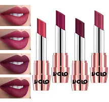 Volo Perfect Creamy with Matte Lipsticks Combo, No more dry lips(Pink, Magenta, Wine, Rose Pink)-thumb1