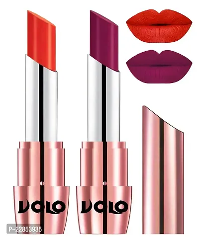 Volo Perfect Creamy with Matte Lipsticks Combo, Lip Gifts to love (Coral, Magenta)