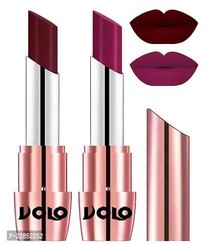 Volo Perfect Creamy with Matte Lipsticks Combo, Lip Gifts to love (Maroon, Magenta)-thumb0