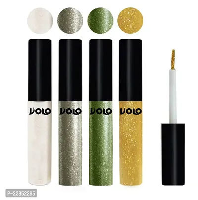 Volo WATERPROOF GLITTER EYE LINER (White, Light Copper, Olive Green, Light Golden)-thumb0