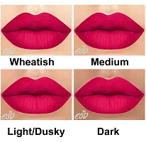 EOD? Elite Collection Long Lasting Waterproof 100% Vegan Made in India Matte Liquid Lipstick Combo of 2 Lip Gloss(Passion Magenta, Chocolate Brown)-thumb3