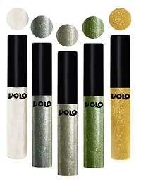 Volo WATERPROOF GLITTER EYE LINER (White, Entick Silver, Olive Green)-thumb3