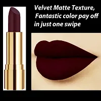 Rythmx Professional Timeless 4 Colors Collection Velvet Touch Matte Lipstick Long Stay on Lips(Reddish Orange, Dark Wine, Orange, Reddish Maroon)-thumb2