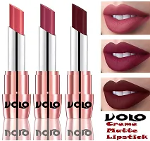 Volo Perfect Creamy with Matte Lipsticks Combo, Lip Gifts to love(Dark Peach, Rose Pink, Maroon)-thumb1