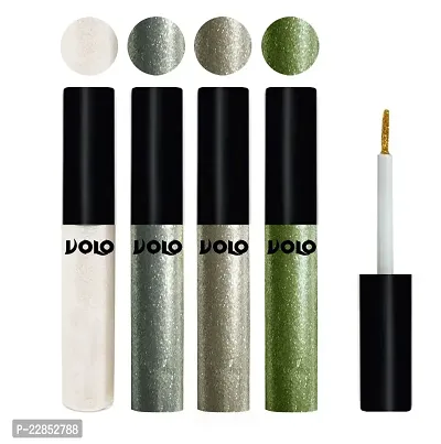 Volo WATERPROOF GLITTER EYE LINER (White, Entick Silver, Light Copper, Olive Green)-thumb0