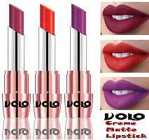 Volo Perfect Creamy with Matte Lipsticks Combo, Lip Gifts to love(Rose Pink, Coral, Purple)-thumb1