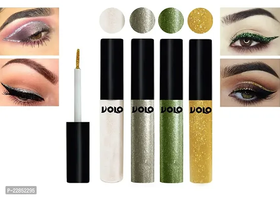 Volo WATERPROOF GLITTER EYE LINER (White, Light Copper, Olive Green, Light Golden)-thumb2