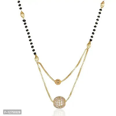 Sunhari Jewels Gold Plated Mangalsutra For Women