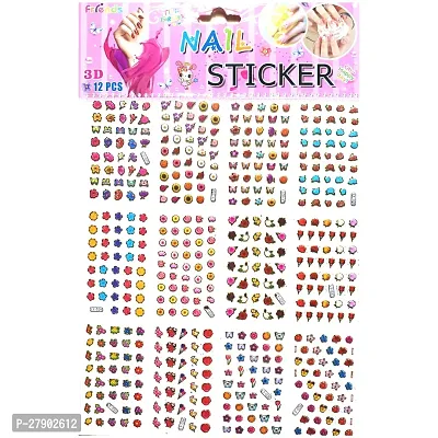 Nail art stickers for kids pack of 3-thumb0