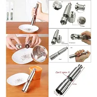 AADYA Hot Sale Stainless Steel Thumb Push Salt Pepper Grinder Spice Sauce Mill Tool Kitchen Gadget-thumb4