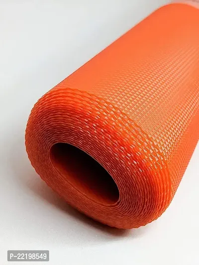 Vastra Multipurpose Diamond Textured Super Strong Anti-Slip Mat Liner,Size 45X500cm (Orange)-thumb2