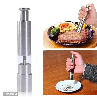 Vastra Stainless Steel Salt and Pepper Grinder with Ceramic Crusher and Adjustable Coarseness-thumb4