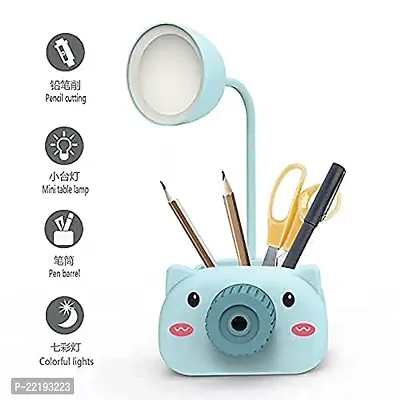 Vastra 4in1 Table Lamp Night Lamp with Pencil Sharpener Pen Stand Mobile Stand for Girls Boys (Battery not Required)(Pack of pc1)-thumb2