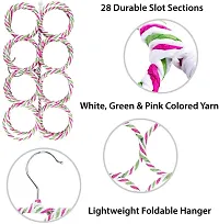 Vastra 2 PCS Scarf Hanger ~ Multiple Purpose Organizer Holder for Closet ~ Clutter Removing and Space-Saving Hanger for Scarves, Shawl, Belts  Accessories ~ Scarf Hanger 28 Rings (Pack of 2 pcs)-thumb3