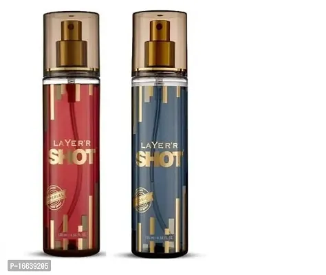 LAYER'R Shot Gold Perfume Imperial 50ml +  Iconic  50ml Body Deodorant Spray - For Men  (100 ml, Pack of 2)