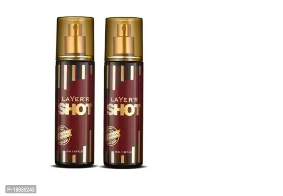 LAYER'R Shot Gold Perfume Imperial Body Deodorant Spray - For Men  (100 ml, Pack of 2)