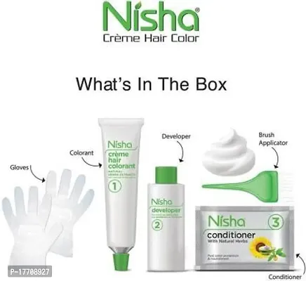 Nisha Pack 3.16 Burgundy + Flame Red (60gm + 90ml + 18ml Conditioner) , 3.16 Burgundy + Flame Red  new-thumb3