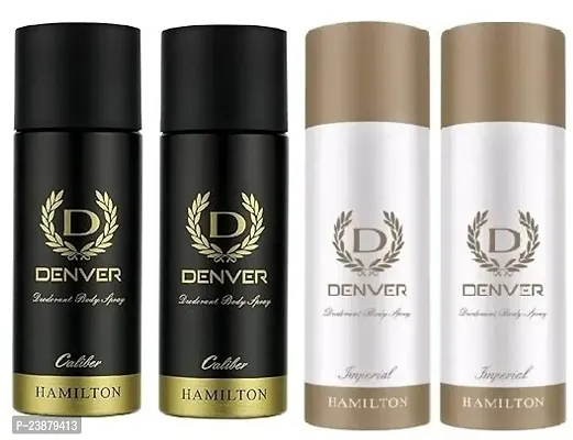 DENVER CALIBER 50ML 2 PICS  IMPERIAL 50ML 2PICS -BODY FRESHNESS PERFUME (200ML PACK OF 4)