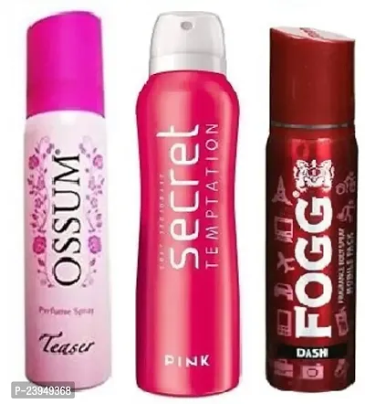 Buy OSSUM TEASER 25ML SECRET PINK 50ML FOGG DASH 25ML Deodorant