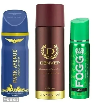 GOOD MORNING 40ML DENVER HONOUR 50ML FOGG NICE 25ML-Deodorant Spray - For Men  Women-thumb0