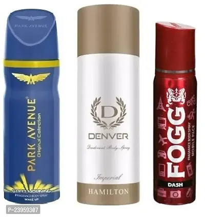 PARK AVENUE GOOD MORNING 40ML DENVER IMPERIAL 50ML FOGG DASH 25ML-Deodorant Spray - For Men  Women-thumb0