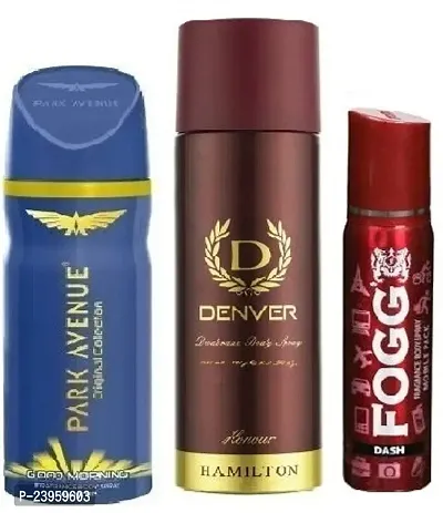 GODD MORNING 40ML DENVER HONOUR 50ML FOGG DASH 25ML-Deodorant Spray - For Men  Women-thumb0