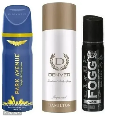 GOOD MORNING 40ML DENVER IMPERIAL 50ML FOGG AMAZE 25ML-Deodorant Spray - For Men  Women