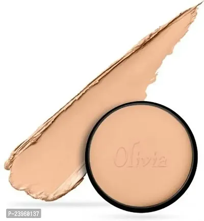 Olivia 100% Waterproof Pan Cake Concealer 25g Shade No. 23 Concealer Compact  (FRESH PEACH, 25 g)-thumb2