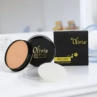 Olivia 100% Waterproof Pan Cake Concealer 25g Shade No. 23 Concealer Compact  (FRESH PEACH, 25 g)-thumb2