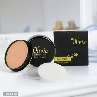 Olivia 100% Waterproof Pan Cake Concealer 25g Shade No. 23 Concealer Compact  (FRESH PEACH, 25 g)-thumb3