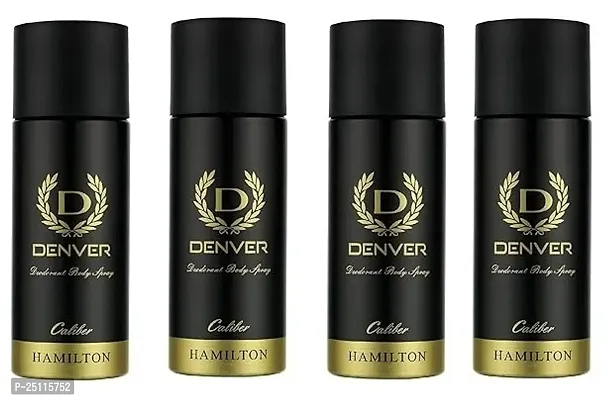 denver caliber 50ml  4picse -Deodorant Spray - For Men  ( 200ml ) pack of 4-thumb0