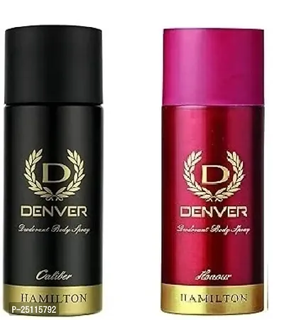 denver caliber 50ml * honour 50ml _Deodorant Spray - For Men  (100ml ) pack of 2