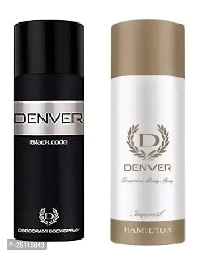 denver black code 50ml * imperial 50ml -Deodorant Spray - For Men  ( 100ml ) pack of 2-thumb0