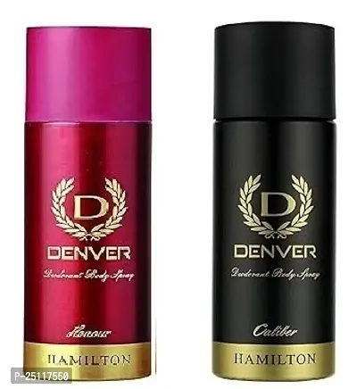 denver honour 50ml  caliber 50ml _ Deodorant Spray - For Men  ( 100ml ) pack of 2-thumb0