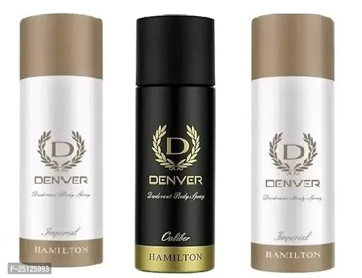 Denver imperial 50ml caliber 50ml imperial 50ml Deodorant Spray For Men 150ml pack of 3-thumb0