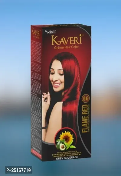 kaveri hair colour flame red colour no 0.6-women  men