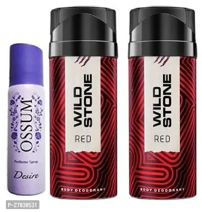 Desire 25ml   wild stone red 40ml 2 pics -Deodorant Spray - For Men  women