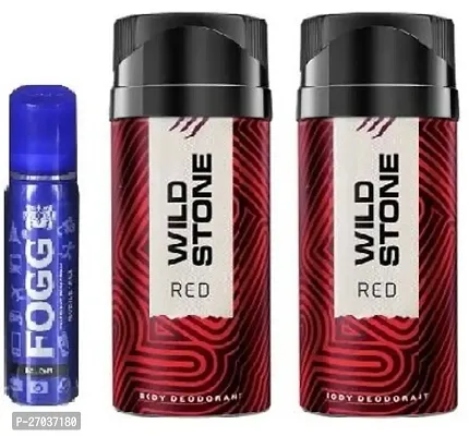 FOGG RELISH 25ML  WILD STONE RED 40ML 2 PICS -Deodorant Spray - For Men  WOMEN ( PACK OF 3 )