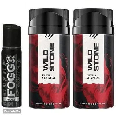 amaze 25ml  wild stone sensual 40ml 2 pics -Deodorant Spray - For Men  women _ pack of 3-thumb0