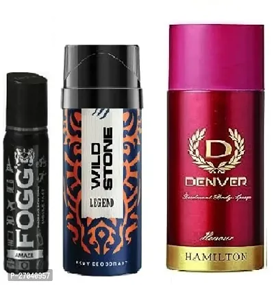 AMAZE 25ML  WILD LEGEND 40ML -HONOUR 50ML-Deodorant Spray - For Men  WOMEN ( PACK OF 3 )