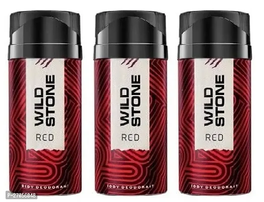 WILD STONE RED 40ML 3 PICS -Deodorant Spray - For Unisex( PACK OF 3 )-thumb0