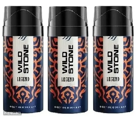 WILD STONE LEGEND 40ML 3 PICS _Deodorant Spray - For Unisex( PACK OF 3 )-thumb0