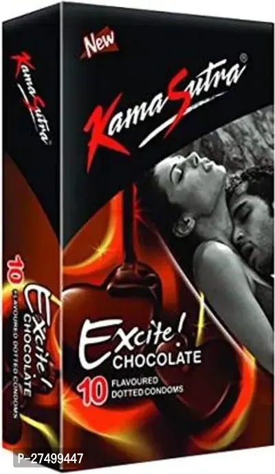 Kamasutra Excite CHOCOLATE Condom  ( pack of 1 -10 sheets )