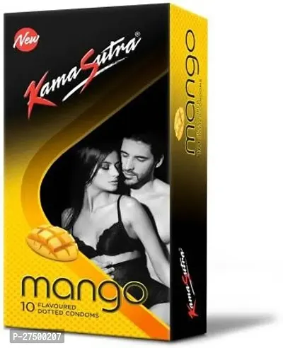 Kamasutra MANGO FLAVORED CONDOM Condom  (10 Sheets)  pack of 1-thumb0