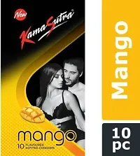 Kamasutra MANGO FLAVORED CONDOM Condom  (10 Sheets)  pack of 1-thumb1