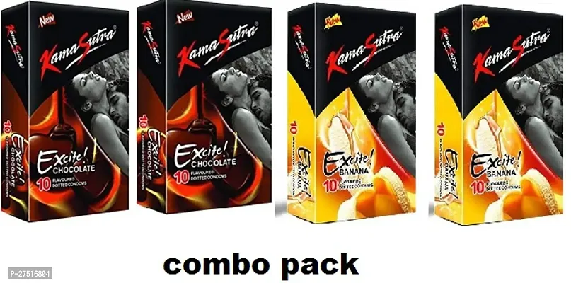 kamasutra chocolate  banana  Flavour Condom  ( pack of 4-40 sheets )