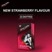 kamasutra  strawberry  chocolate -flover -condoms * pack of 4 -40 shets-thumb1